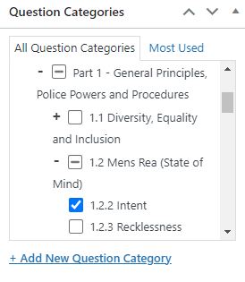 Learndash Categories